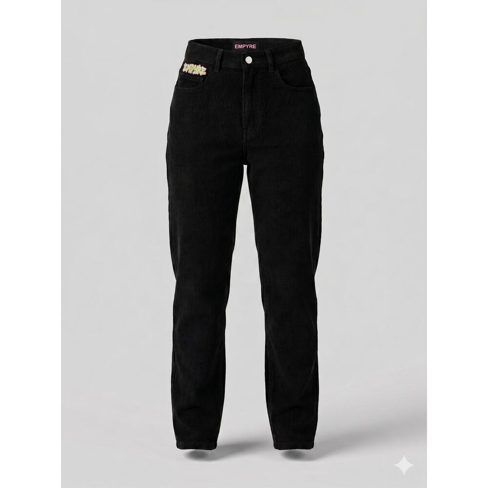 Empyre Women's 2 Grunge Streetwear Y2K Indie High Rise Tori Corduroy‎ Pants